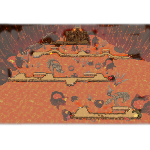 Erupting Vulcano minimap